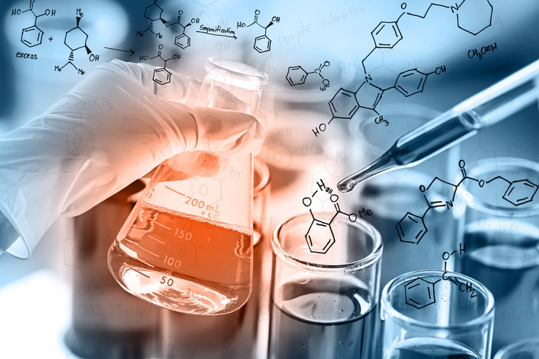 Mixing synthetic drugs in a lab 