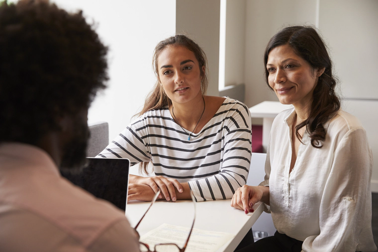 Mother and daughter in interview for prescription stimulants.