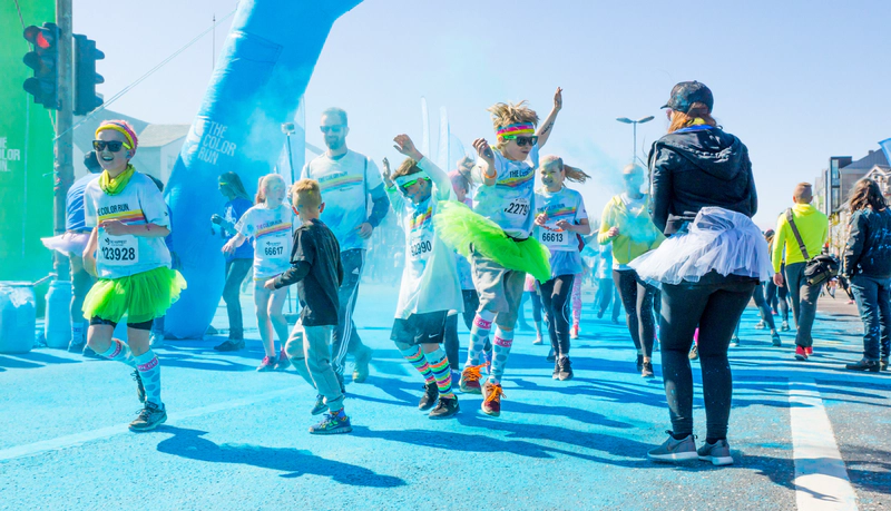 Iceland Color Run participants.