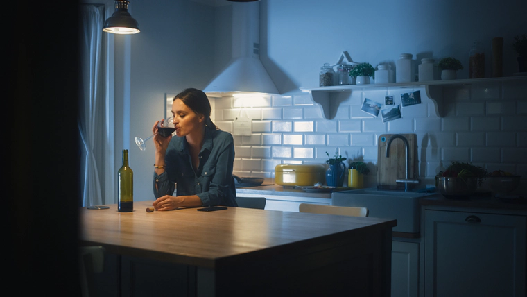 Woman drinking